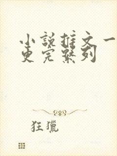 小说推文一口气更完系列