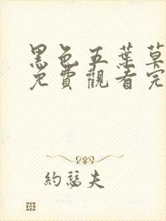 黑色五叶草动漫免费观看完