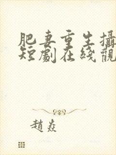 肥妻重生摄政王短剧在线观看