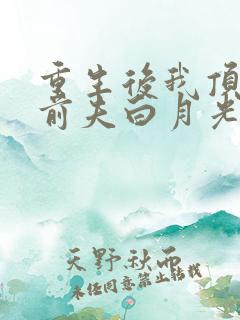 重生后我顶替了前夫白月光在线版