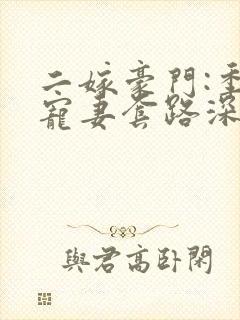 二嫁豪门:季少宠妻套路深 初晴