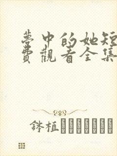 梦中的她短剧免费观看全集高清版