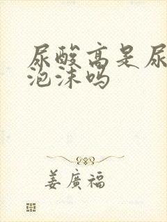 尿酸高是尿里有泡沫吗