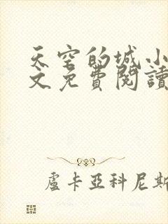 天空的城小说全文免费阅读