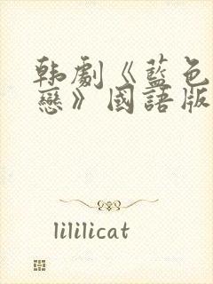 韩剧《蓝色生死恋》国语版配音