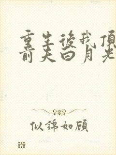 重生后我顶替了前夫白月光最新章
