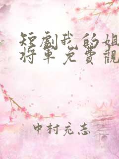 短剧我的姐姐是将军免费观看