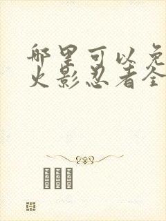 哪里可以免费看火影忍者全集