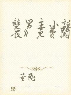 双男主小说《爱夜》免费阅读