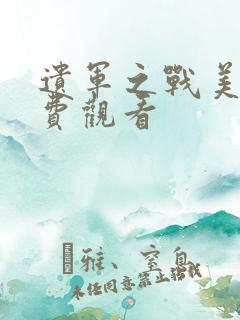 遗军之战美剧免费观看