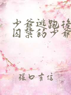 少爷逃跑后,被囚禁的少爷小说