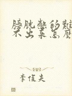 膀胱憋的难受尿不出来怎么办