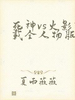 死神vs火影下载全人物版