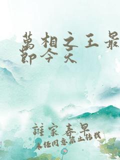 万相之王最新章节今天