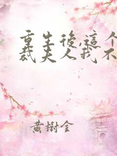 重生后,这个总裁夫人我不当了在线阅读