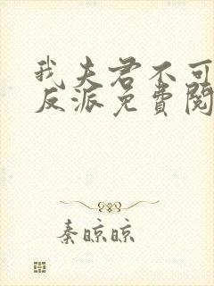 我夫君不可能是反派免费阅读