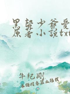 黑帮少爷爱上我原著小说txt下载