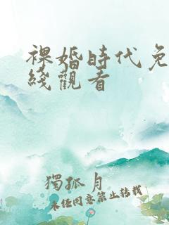 裸婚时代免费在线观看