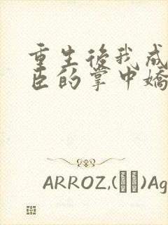 重生后我成了权臣的掌中娇大结局