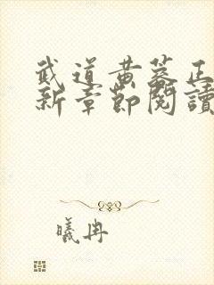 武道黄蓉正版最新章节阅读