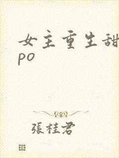 女主重生甜宠文po
