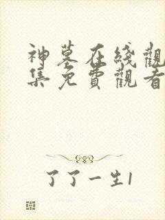 神墓在线观看全集免费观看动漫第一季