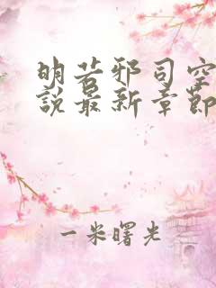 明若邪司空疾小说最新章节免费阅读