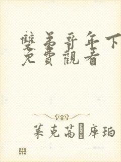 双弟哥年下动漫免费观看