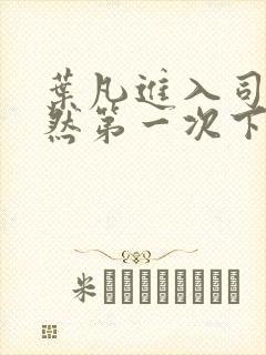 叶凡进入司徒嫣然第一次下载