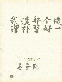 武汉哪个机构物理补习好一点