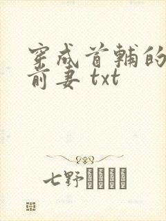 穿成首辅的炮灰前妻 txt