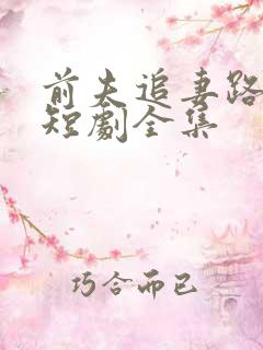 前夫追妻路漫漫短剧全集
