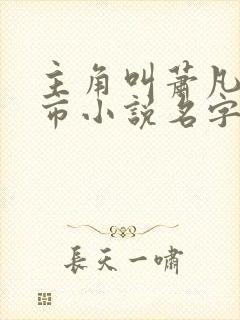 主角叫萧凡的都市小说名字