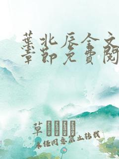 叶北辰全文最新章节免费阅读小说