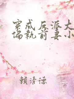 穿成反派大佬的偏执前妻小说