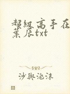 超级高手在都市叶辰txt