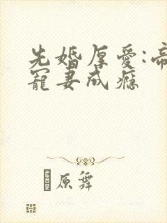 先婚厚爱:帝少宠妻成瘾