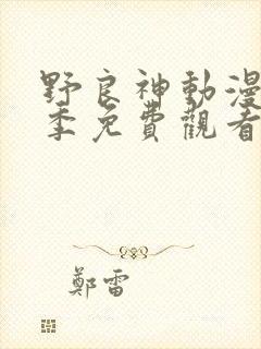 野良神动漫第一季免费观看