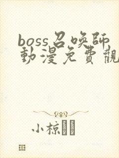 boss召唤师动漫免费观看完整版