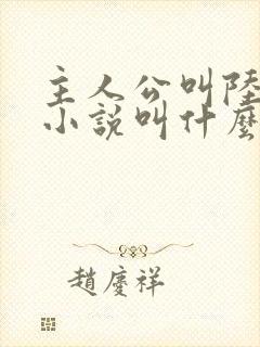 主人公叫陆羽的小说叫什么名字