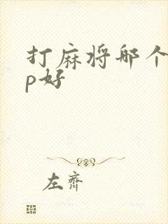 打麻将哪个app好