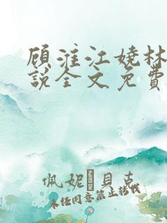 顾淮江娆林澈小说全文免费阅读