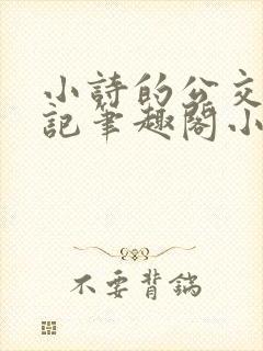 小诗的公交车日记笔趣阁小说