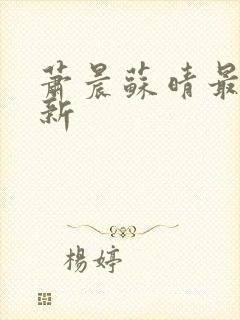 萧晨苏晴最新更新