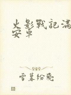 火影战记满人物安卓