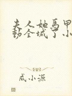 夫人她马甲又轰动全城了小说原著