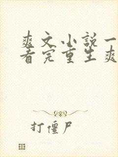 爽文小说一口气看完重生爽文