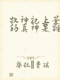 牧神记上苍背后的真神是谁