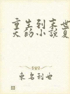 重生到末世前十天的小说夏范