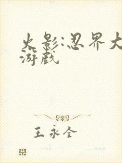 火影:忍界大战游戏